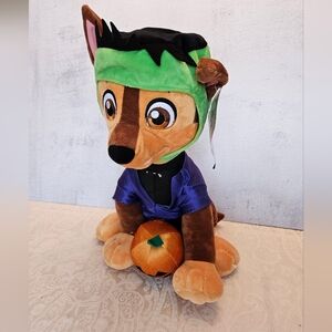 Paw Patrol Chase Holiday Greeter Halloween Frankenstein Monster Plush Gemmy 18"